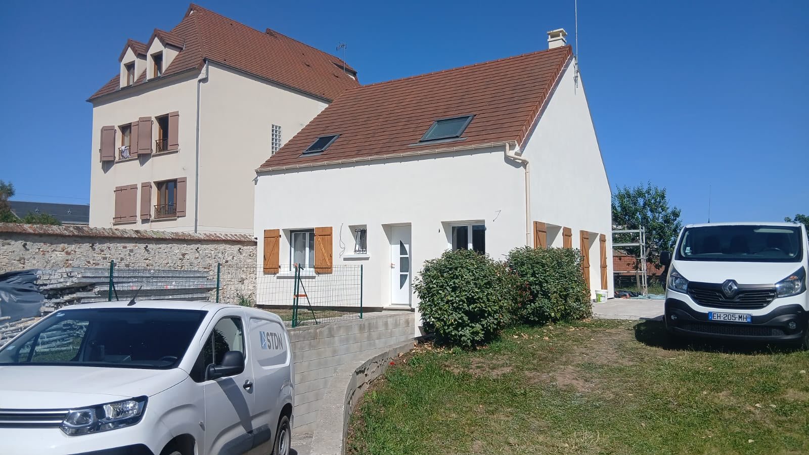 Maison terminée après travaux - ITE PSE sur brique Rosny-sur-Seine